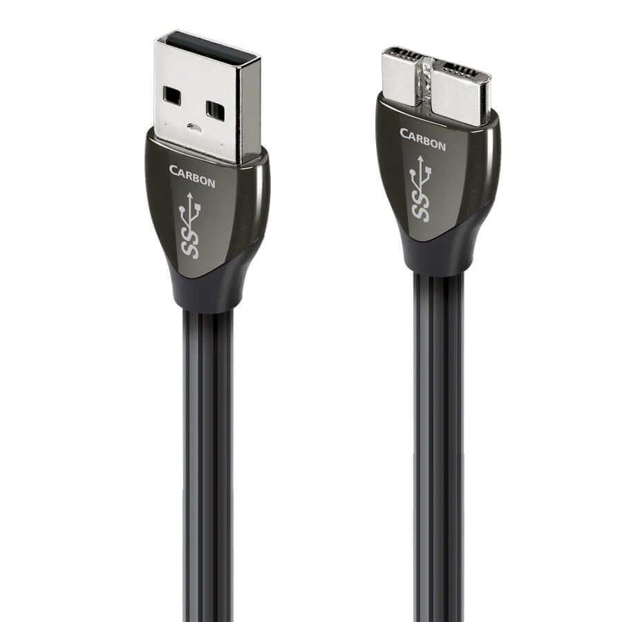 สาย USB AUDIOQUEST : USB-CARBON (A TO MICRO) (USB 3.0) (1.5 เมตร)